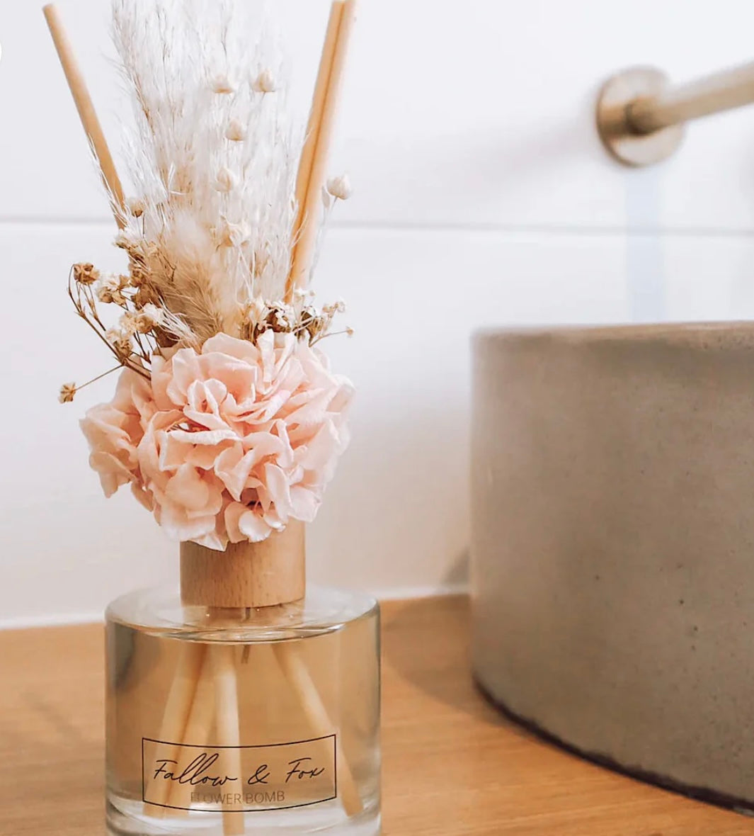 Pink Floral Reed Diffuser